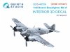 Quinta Studio QDS-48554 Bristol Beaufighter Mk.VI 3D-Printed & coloured Interior on decal paper (Tamiya) (small version) 1/48